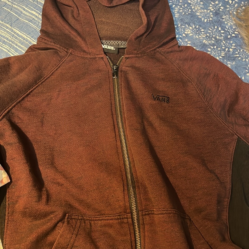 VANS Zip Front Hoodie. Size L